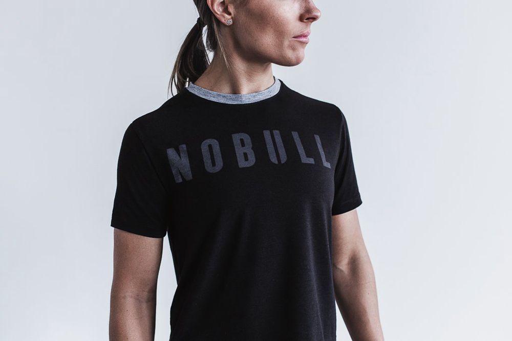 T-Shirts NOBULL Femme Noir - NOBULL Boxy,France (0512-PRBJV)